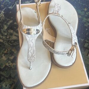 Michael Kors Sandals - Cream and Gold